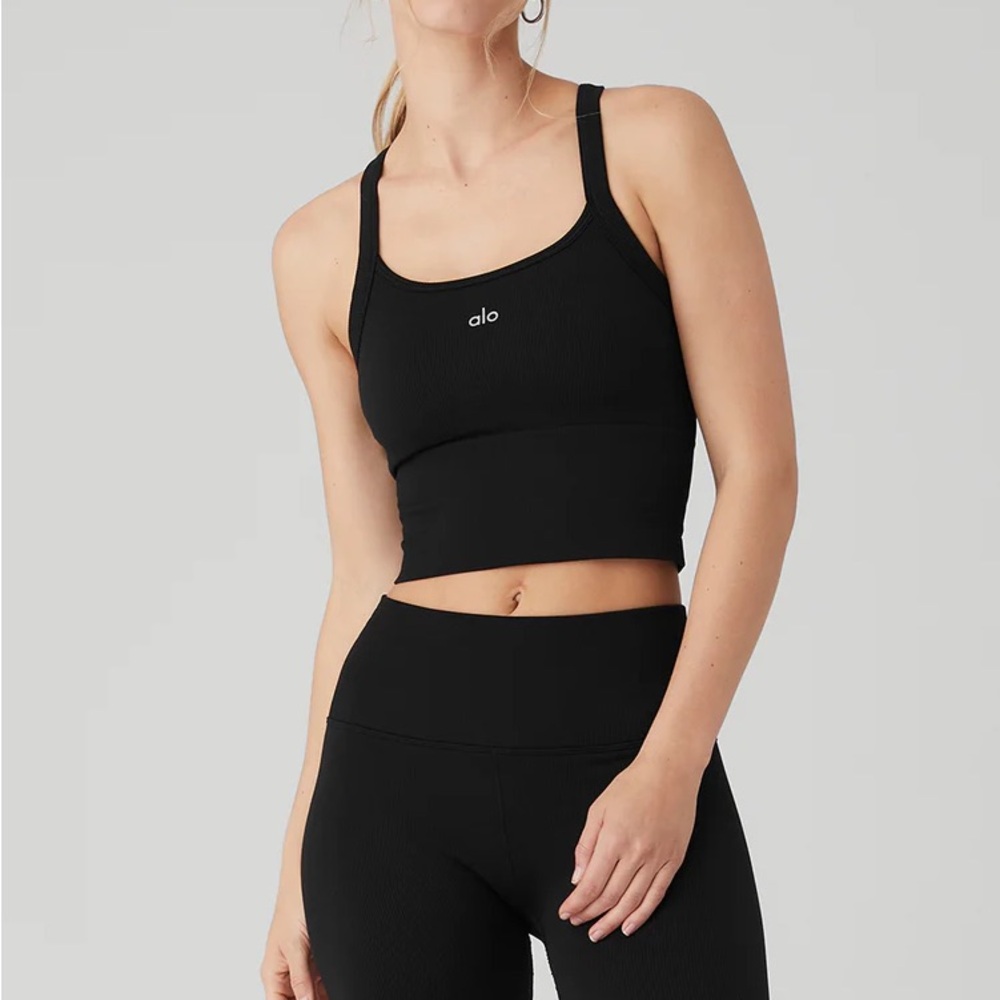 Black alo yoga tank sz small